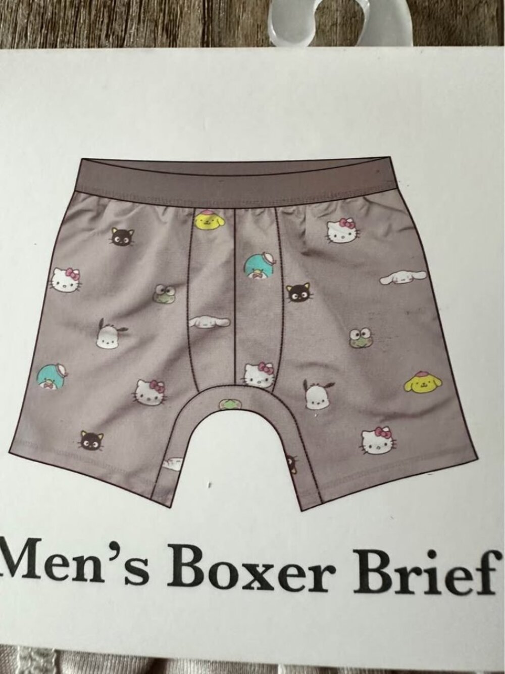 Hello Kitty Men's Boxer Brief Sz Large